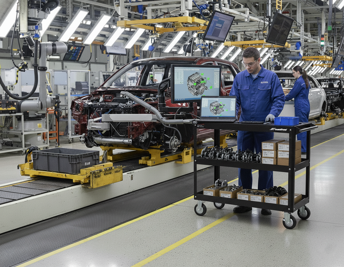 開放式系列 | 39.37" 開放式工具車(加長型)
